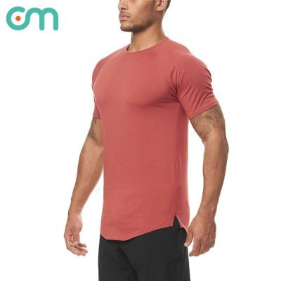 China Breathable Comfort Short Soft Muscle Sleeve Mens Quick Dry Active Shirt for sale