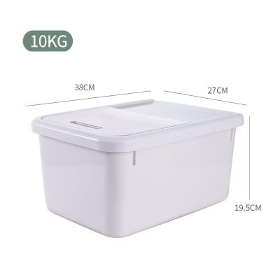 China Sustainable Kitchen Storage Organizer For Rice Cereal Beans Box Plastic Food Storage Container for sale