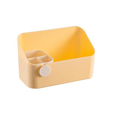 China Viable Wholesale Custom Finishing Plastic Desk Organizer Stationery Jewelry Makeup Storage Box With Small Drawer for sale