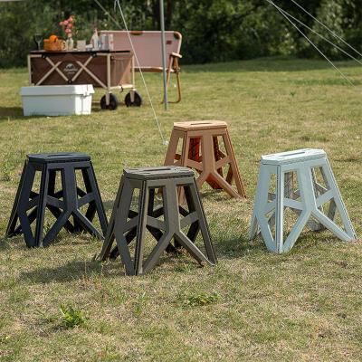 China Plastic Foldable Camping Outdoor Portable Folding Stools Square Sneaks Reinforced High Chair Triangle Load-Bearing Fishing Stool for sale