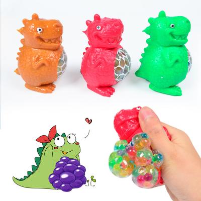 China 2021 Squeezable Model Grape Venting Squeeze Balls Dinosaur Eggs Squeeze Ball Toy Children Sensory TPR Toy Autism Relaxation for sale