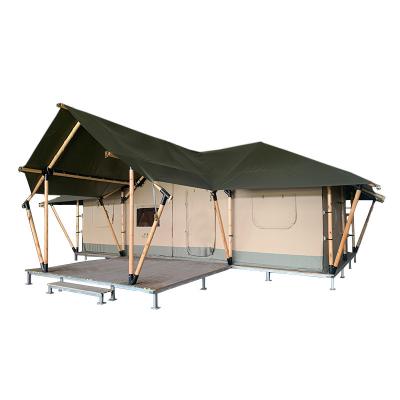 China Outdoor Camping GUEST HOUSE Resort Tent Stake Tent Hotel Structure Room Canopy Canopy Tube Type Solid Wood Tent for sale