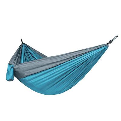 China Wholesale Color Matching Hammock Outdoor Camping Umbrella Outdoor Fabric Storage Integrated Swing Single Hammock for sale