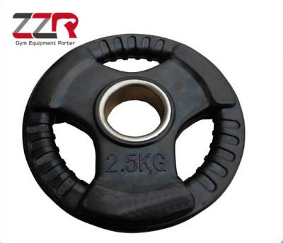 China Commerical Use 3 Round Hole Accessory Fitness Gym Rubber Dish for sale