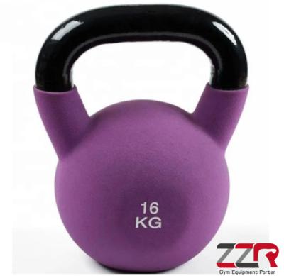 China Environmental Friendly Color Fixed Promotion Women Dumbbell Set Color Neoprene Coated Kettlebell Comercial for sale