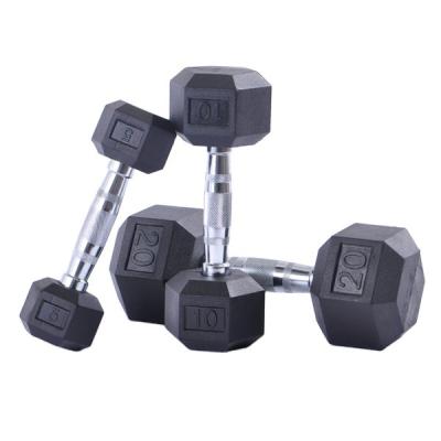 China Environmental Friendly Hot Selling Multipurpose Coated Cheap Gym Weights Dumbbell Sets Bewitch Rubber Dumbbell Set for sale