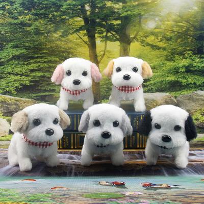 China Electric Toy Dogs Can Bark Cute Toys Decompression New Creative Children's Weird Plush Dog Toys Baby Soft Cloth Electric Funny Puppy Battery for sale