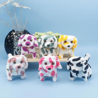 China Electric toy dogs can bark manufacturer direct sales can customize electric baby toy plush dog toy children's soft toy battery dog ​​pet toy chi dog for sale