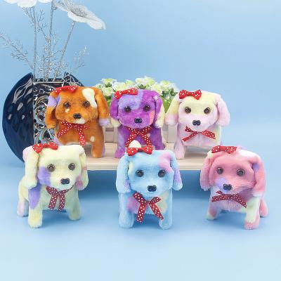 China Electric toy dogs can bark manufacturer direct sales can customize electric baby toy plush dog toy children's soft toy battery dog ​​pet toy chi dog for sale