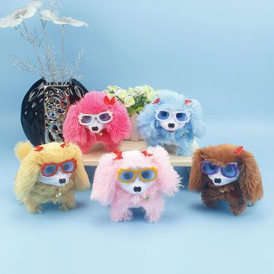 China Electric toy dogs can bark manufacturer direct sales can customize electric baby toy plush dog toy children's soft toy battery dog ​​pet toy chi dog for sale