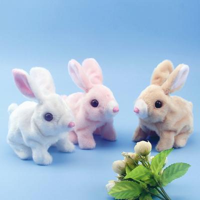 China Factory direct sales electric baby children's new small rabbit toy creative strange electric white rabbit decompression can be customized for sale