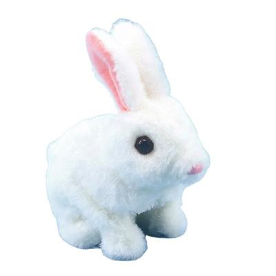 China Creative plush toy rabbit from the factory direct sales rabbit toy toys children's electric baby small rabbit electric simulation pets lovely new for sale