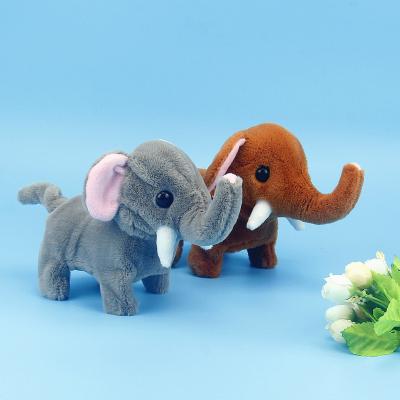 China Plush Toy Elephant Children Kids Stuffed Electric Toy Elephant Hot Sale Christmas for sale