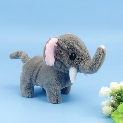 China Electric Professional Toy Elephant Eco Pet Elephant Plush Stuffed Toy Custom for sale