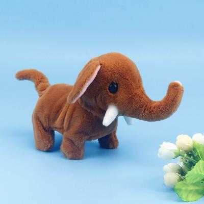 China New Design Baby Electric Elephant Electric Elephant Toy Plush Stuffed Kids Toy Soft for sale