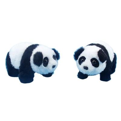 China Pandas can walk and play music factory direct selling baby children's panda plush toys China electric creative giant panda simulation will walk with music for sale