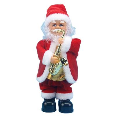 China Can Dance and Bring Music Direct Selling Baby Santa Claus Christmas Eve Christmas Toys Plush Toy Gifts Jesuit Festival Electric Music Ornaments for sale