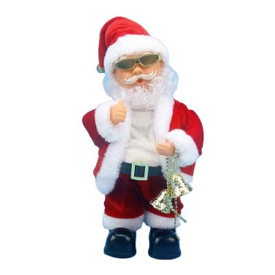 China Can Dance and Bring Music Direct Selling Children's Electric Santa Claus Grandpa Christmas Toys Gifts Will Sing Music Plush Toys Baby Holiday Decorations for sale