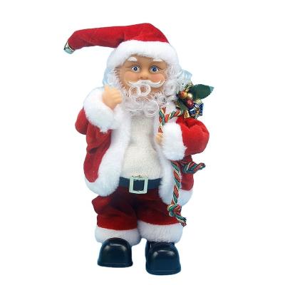 China Can Dance and Bring Music Children's Electric Santa Claus Grandpa Christmas Eve Christmas Toys Gifts Singing Music Plush Toys Baby Holiday Decorations for sale