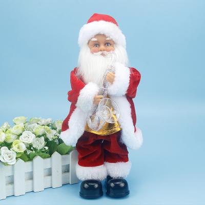 China Can Dance and Bring Music Direct Selling Santa Claus Christmas Toys and Gifts Series Electric Christmas Eve Saxophone Children's Plush Toys for sale