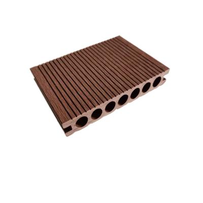 China Waterproof Wood Plastic Composite Tiles Cheap Price 3d Embossed Exterior Wpc Decking for sale