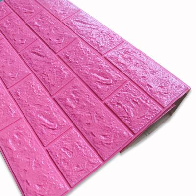 China 4.5mm Self-adhesive Mold-proof Decoration 3D Wall Paper Waterproof Wall Sticker Waterproof Sticker for sale