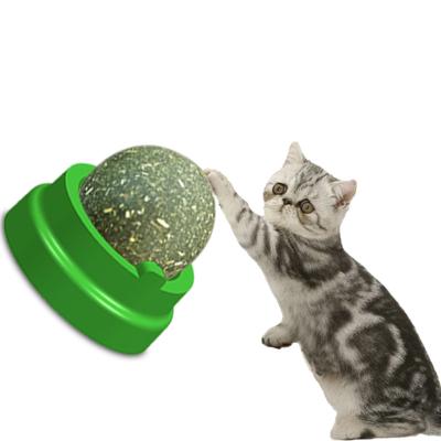 China Fashionable Pet Stored Playing Cat Catnip Ball Wall Interactive Toy for sale