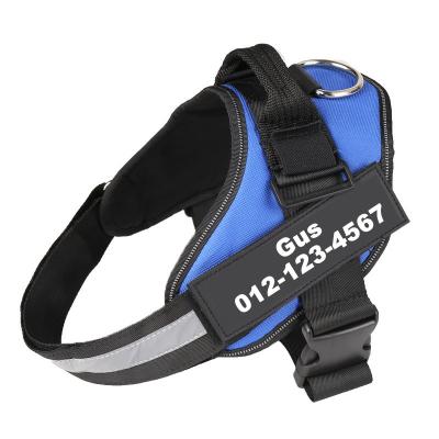 China Lovely Reflective Reflective Adjustable Pet Polyester Dog Walking Vest Safe Harness for sale