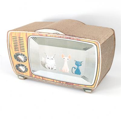 China TV Viable Design Cat Indoor Cat House with Scratcher for sale