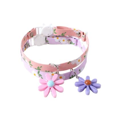 China Cotton Polyester JEWELED Jeweled Custom Logo Dog Flower Fashion Collar Accessory for sale