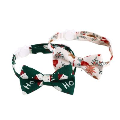 China S JEWELED (17-33cm) Jeweled Dog Bow Tie Collar Custom, Luxury Cotton Dog Collars for sale