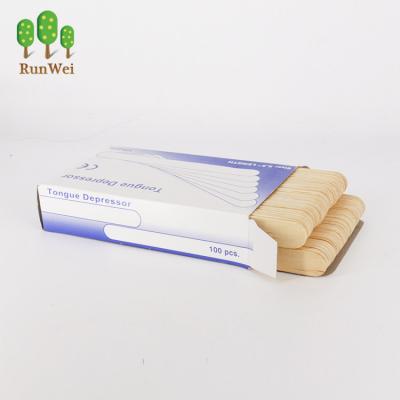 China Wooden / Sterile Wooden Birch Wood Depressor Tongue Spatula For Sale for sale