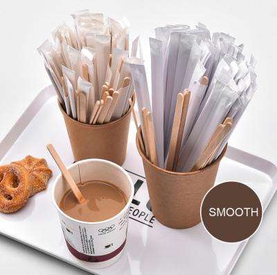 China Sustainable Instant Coffee Stick Wooden Coffee Stir Stick Coffee Stirrer Stick for sale