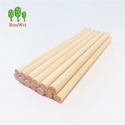 China Sustainable Birch Wood Sticks Wooden Skewers Wooden Round Ice Cream Sticks for sale