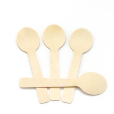 China High Quality Disposable Cake Disposable Wooden Dessert Spoon Tableware Products Wooden Spoon Knife and Fork for sale