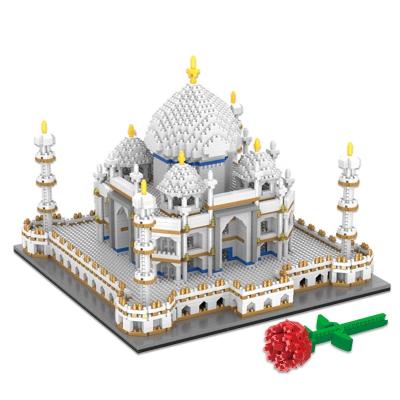 China Intelligence Development Customize Architecture Nanoblocks Taj Mahal Mini Building Blocks 3D Puzzle Pixel Bricks Toys for sale