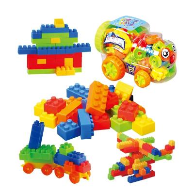 China Kids Educational Classic Blocks Toys Block Educational Mega Friction Mini Car Big Building Bricks for sale