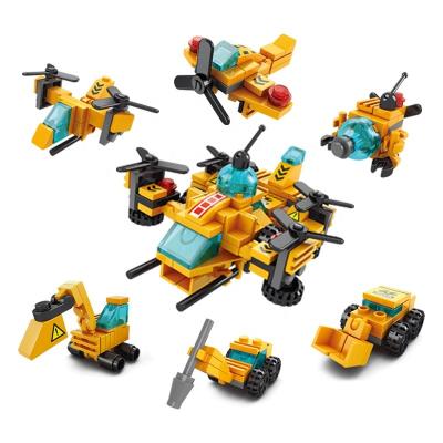 China 6 in 1 Lele Brother Building Block Legos City Building Toys Lele Brother Building Block Legos 6-in-1 City Airplane Children's Educational Toys for sale