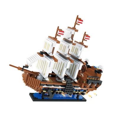 China Intelligence Development Customized Nano Blocks Imperial Warship Diamond Building Block Model Mini Bricks Toy for sale