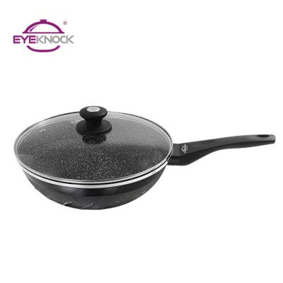 China Sustainable RTS Induction Aluminum Cookware Set 30cm Non Stick Non Stick Wok Cookware for sale