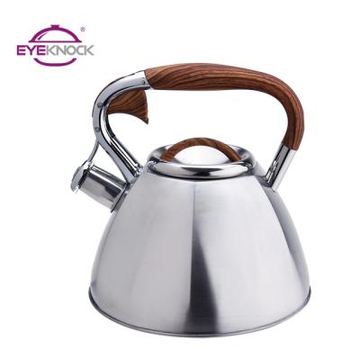 China Sustainable 2.8L Stainless Steel Water Kettle With Bakelite Handle Whistling Water Kettle for sale