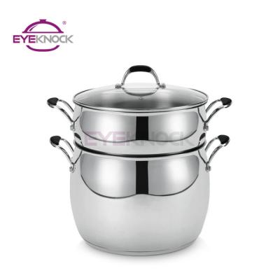 China High Quality Viable 18 Couscous Steamer Pot Couscous Pot 10 Sets Stainless Steel Couscous Steamer for sale