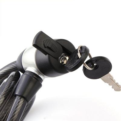 China Waterproof High Quality Zinc Alloy Bicycle Main Useful Bike Lock Cover Sprial Lock With Keys for sale