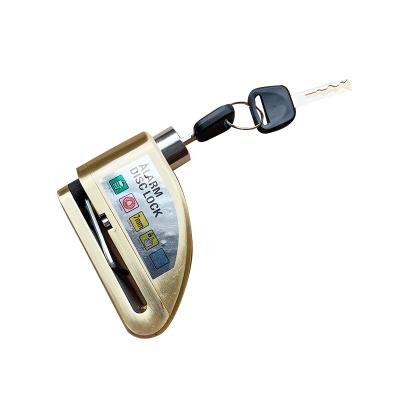 China Zinc Alloy Anti-theft Alarm Lock Security Motorcycle Disc Brake Waterproof Alarm Lock for sale