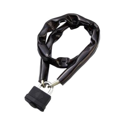 China Hot Sale Iron Wear Resistance Door Chain Heavy Duty Anti-theft Padlock With 2 Keys for sale