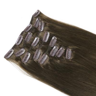 China Highknight Silky Straight Wave Clip In Hair Extensions Double Ends European Thick Natural Remy Hair Clip In Hair Extension for sale