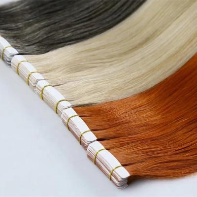 China Highknight Remy Russian Tape Top Quality Silky Straight Wave Ins Extensions Double Pulled Hair European Tape In Extensions Sellers for sale