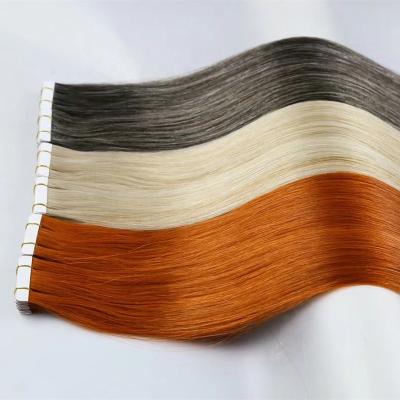 China Highknight Silky Straight Wave Tape In Hair Extensions 100% Natural Russian Remy Tape In Hair Extensions Double Virgin Hair Extensions for sale