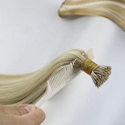 China High Quality Silky Straight Wave Highknight Hair European Russian Keratin I Tip Hair Extensions Sellers Highlight Color Hair Extension for sale