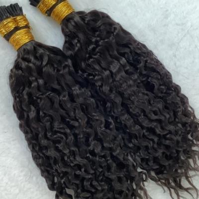 China Highknight Curly Cheap Price 100% Brazilian Raw Virgin Hair Extension Curly I Tip Hair Extensions for sale